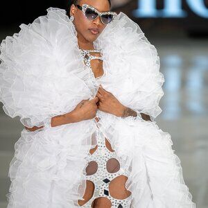 BEAUTIFUL MIRRORED PARTY DRESS